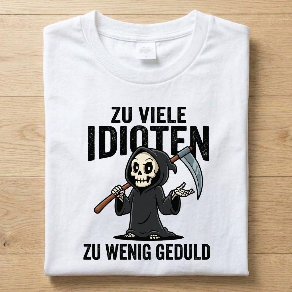 Zu viele Idioten - Gute Laune T-Shirt Unisex