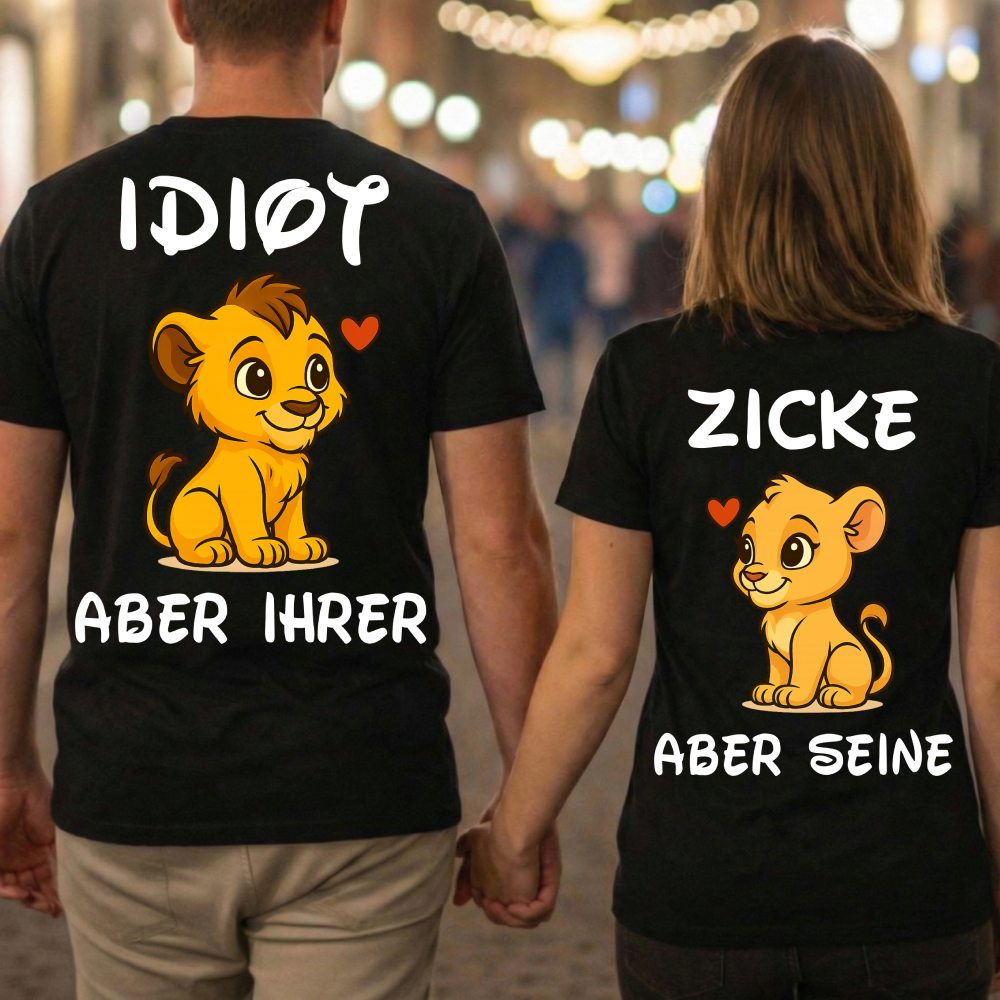 Idiot & Zicke Löwe - Premium T-Shirt Bündel