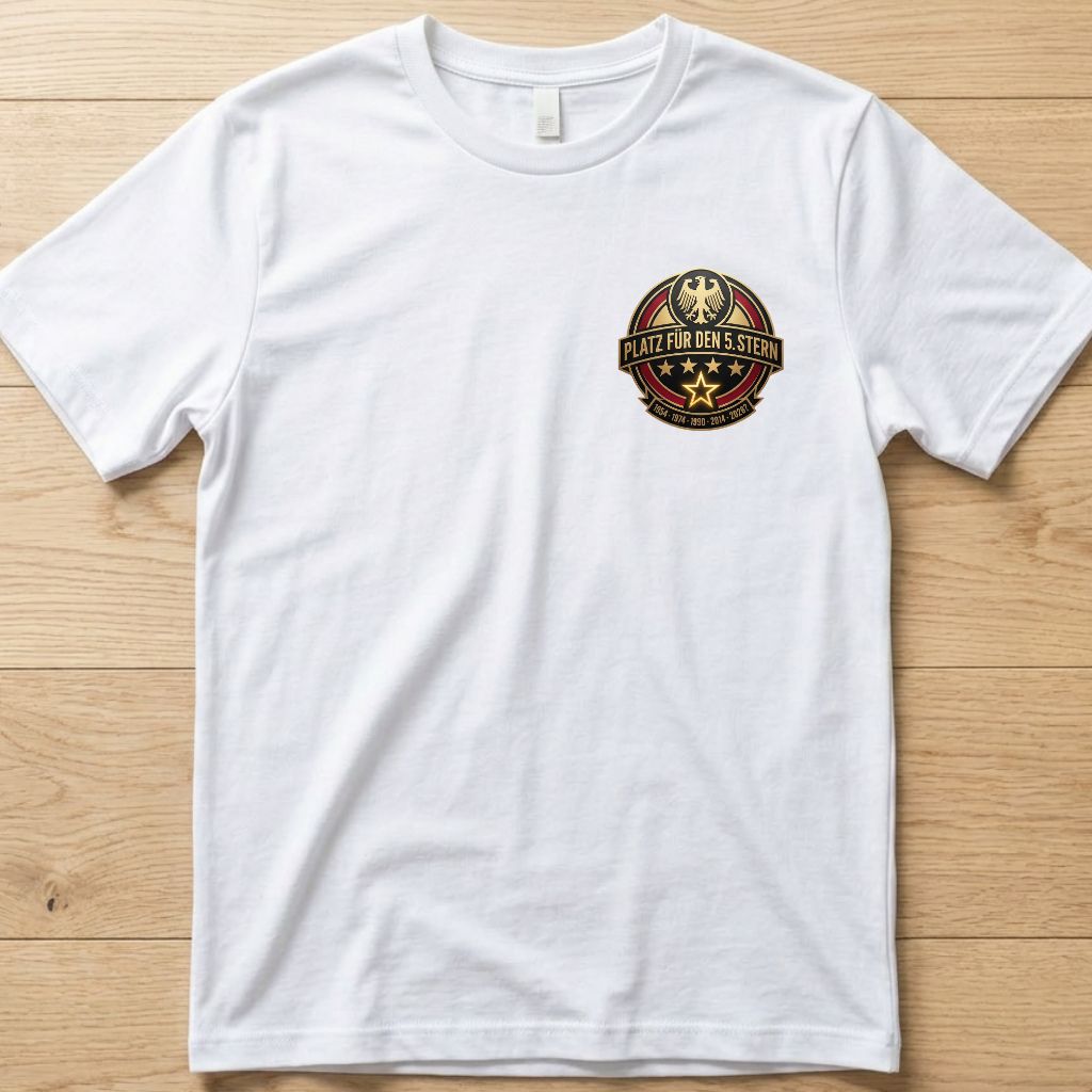 Stern WM 2026 T-Shirt weiß Mockup