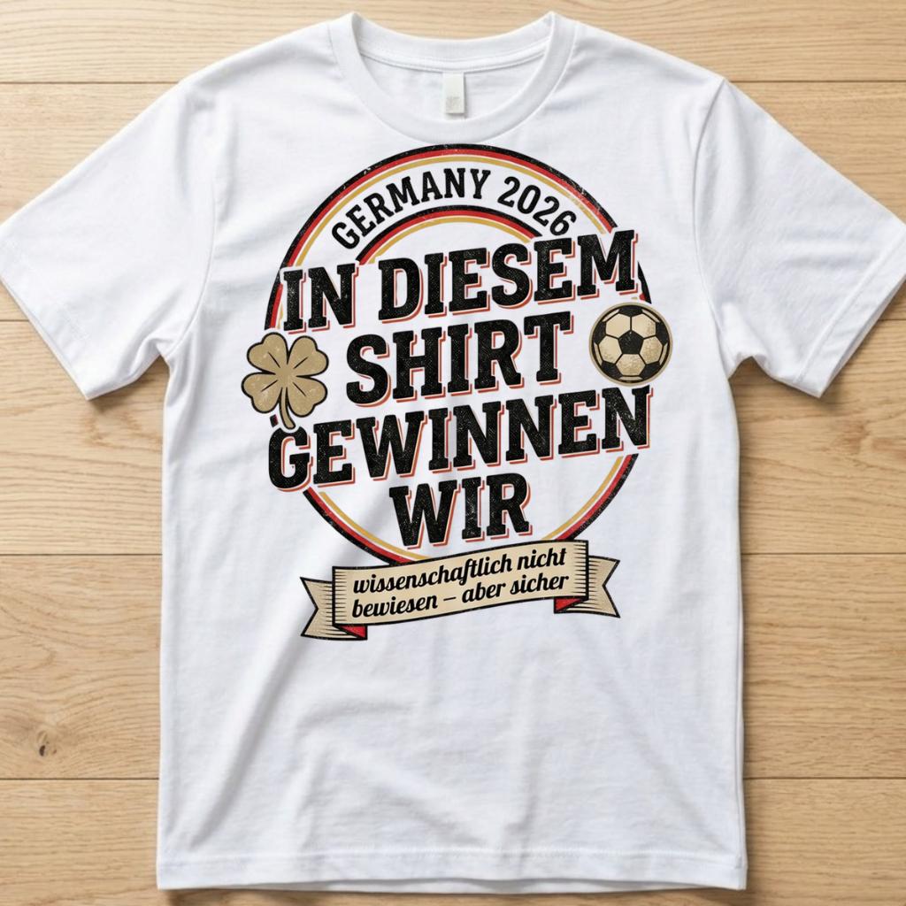 Gewinner WM 2026 T-Shirt weiß Mockup