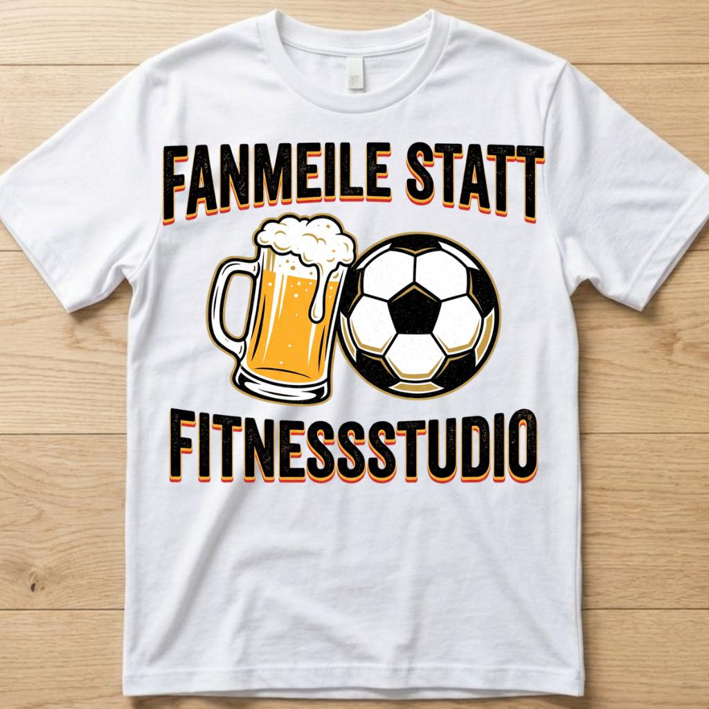 Fanmeile WM 2026 T-Shirt weiß Mockup