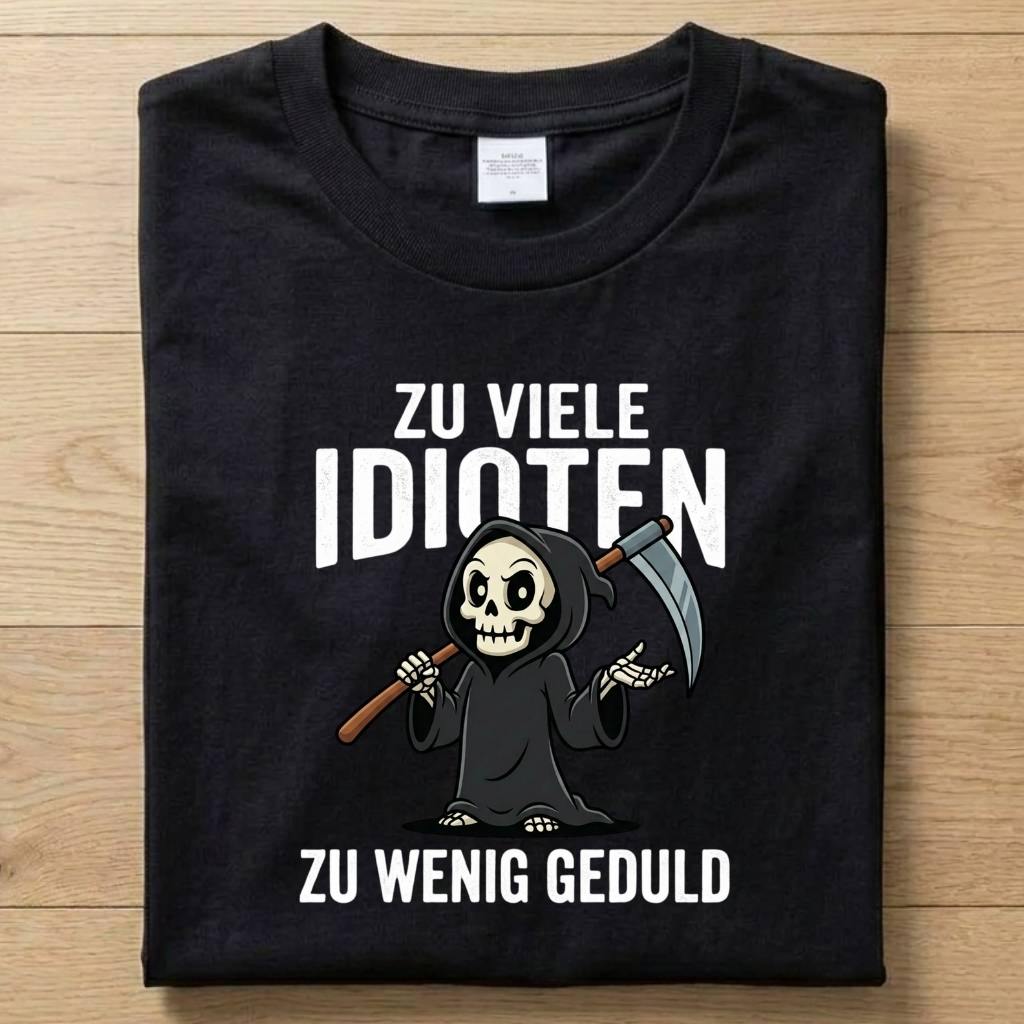 Zu viele Idioten - Gute Laune T-Shirt Unisex