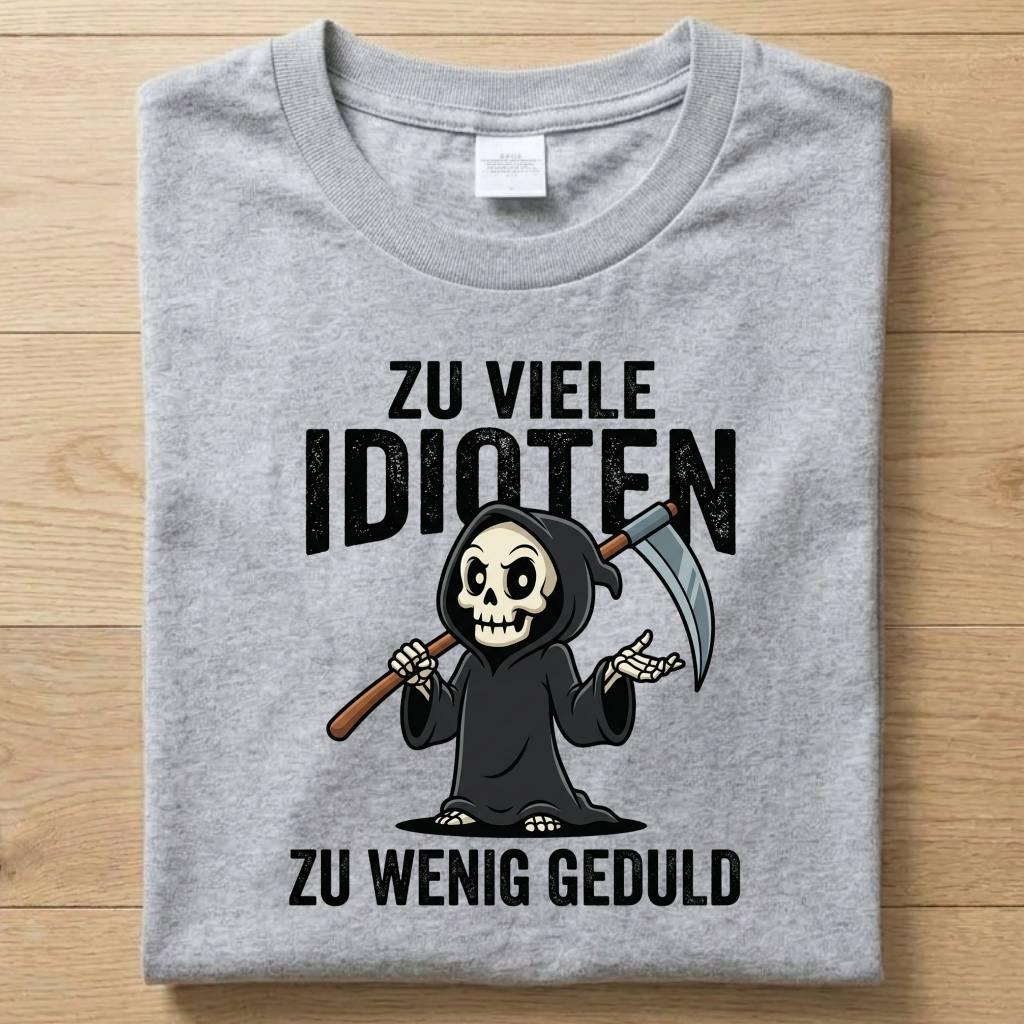 Zu viele Idioten - Gute Laune T-Shirt Unisex