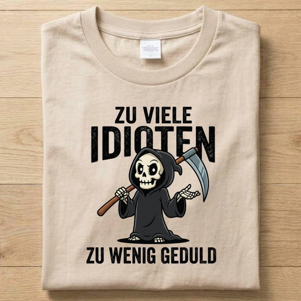 Zu viele Idioten - Gute Laune T-Shirt Unisex