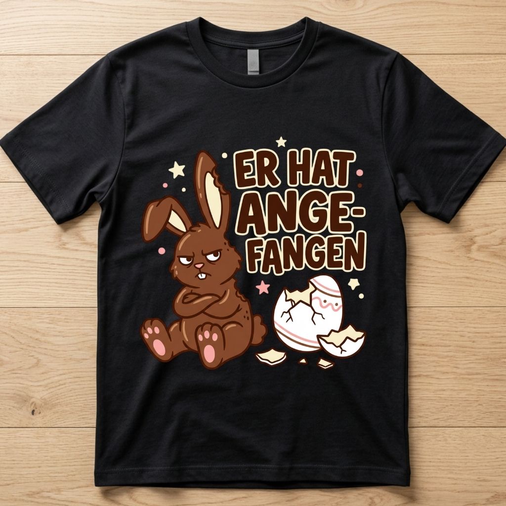 Angefangen - Ostern T-Shirt Unisex