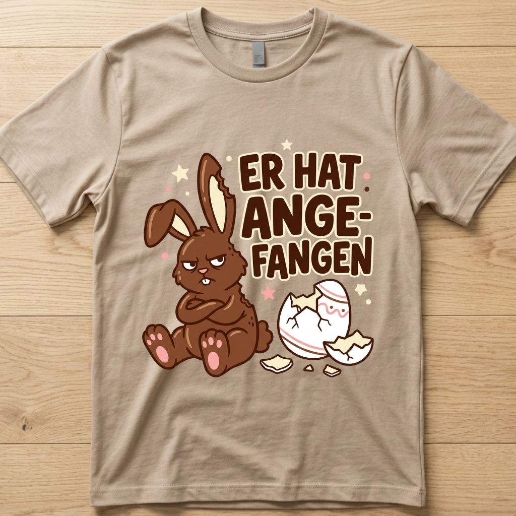 Angefangen - Ostern T-Shirt Unisex