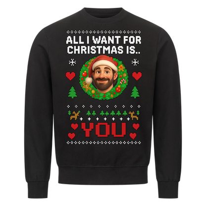 All I Want For Christmas - Ugly Sweater Personalisierbar