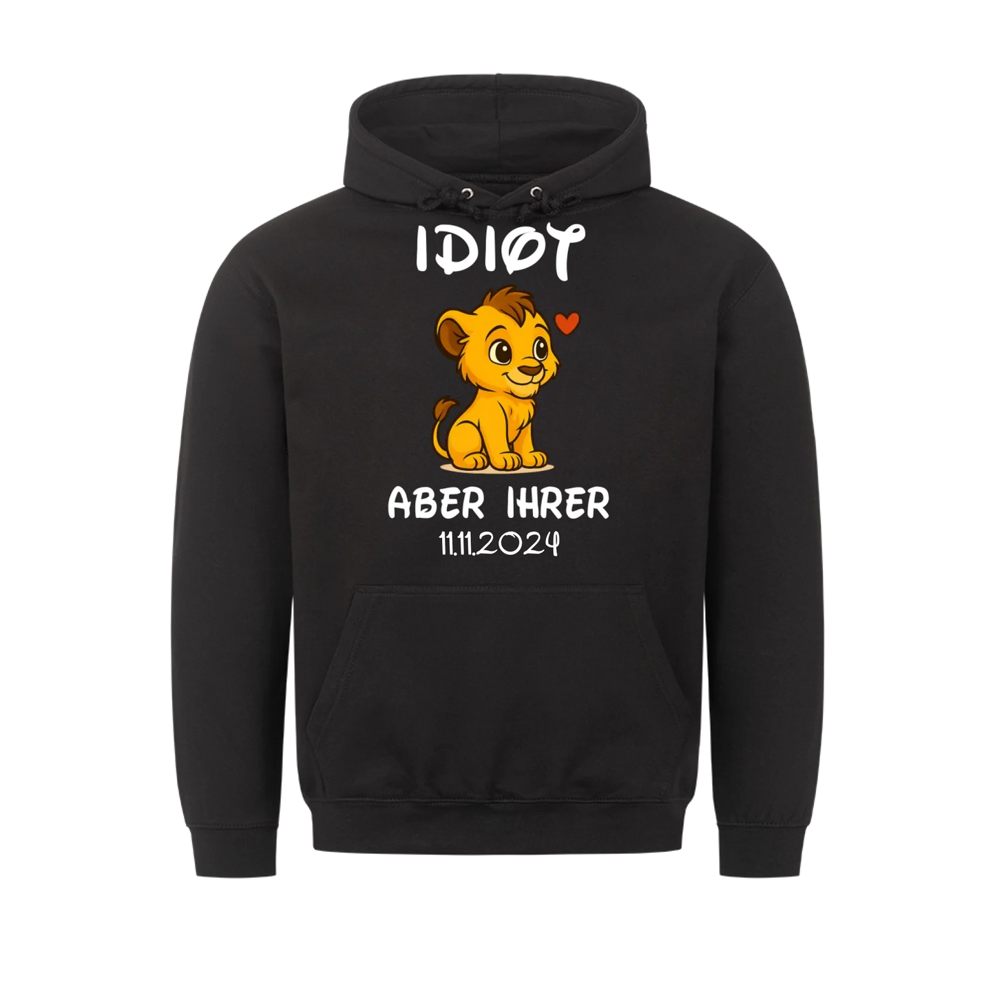 Idiot Löwe Vorne - Hoodie Bündel (Personalisierbar mit Datum)