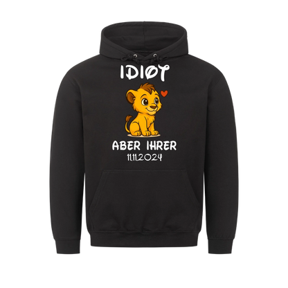 Idiot Löwe Vorne - Hoodie Bündel (Personalisierbar mit Datum)