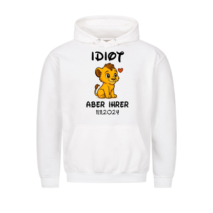 Idiot Löwe Vorne - Hoodie Bündel (Personalisierbar mit Datum)