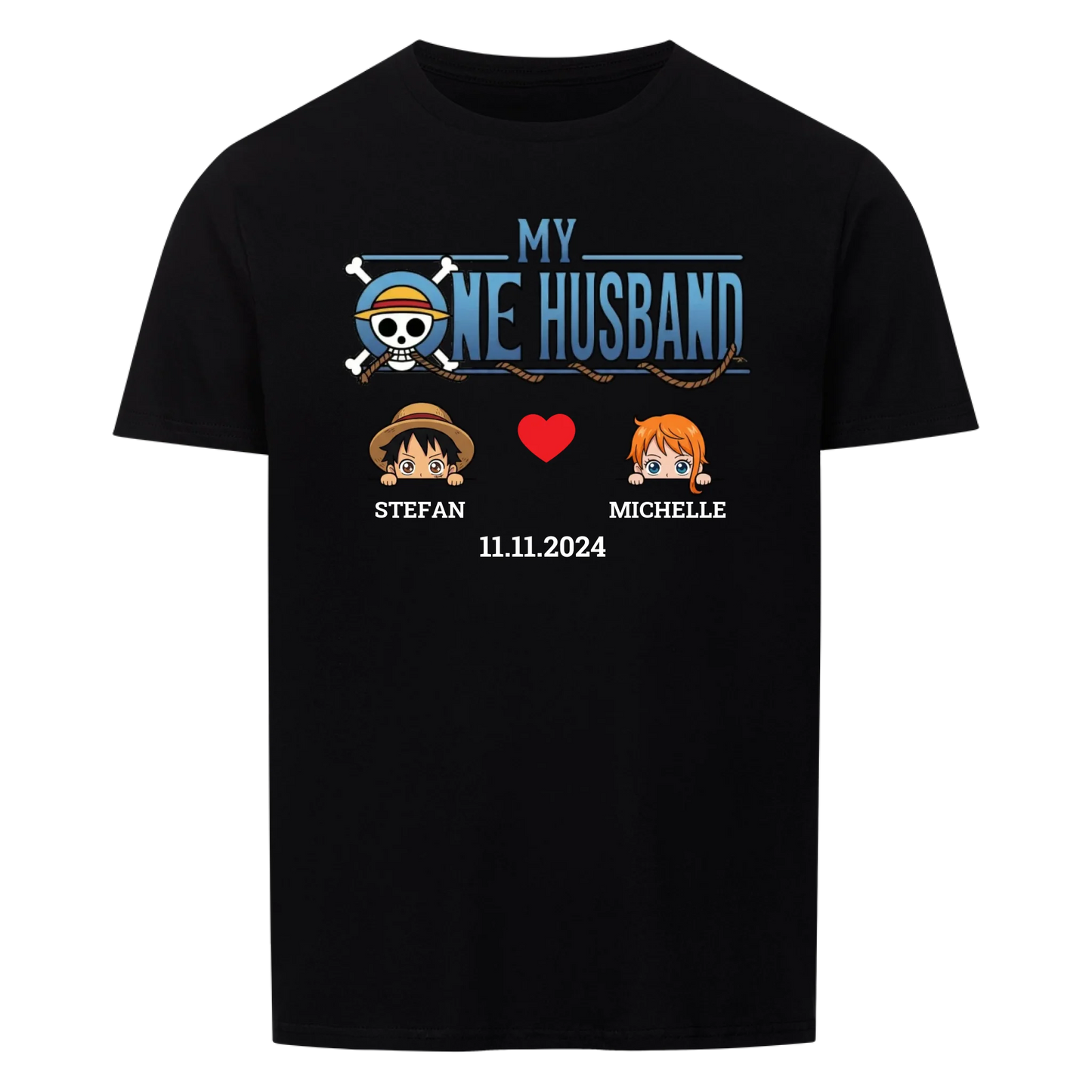 My One Husband - T-Shirt (Personalisierbar mit Datum)
