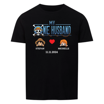 My One Husband - T-Shirt (Personalisierbar mit Datum)