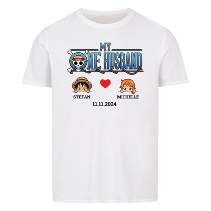 My One Husband - T-Shirt (Personalisierbar mit Datum)