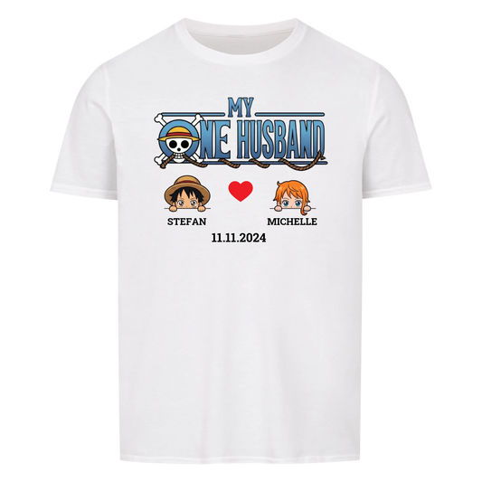 My One Husband - T-Shirt (Personalisierbar mit Datum)