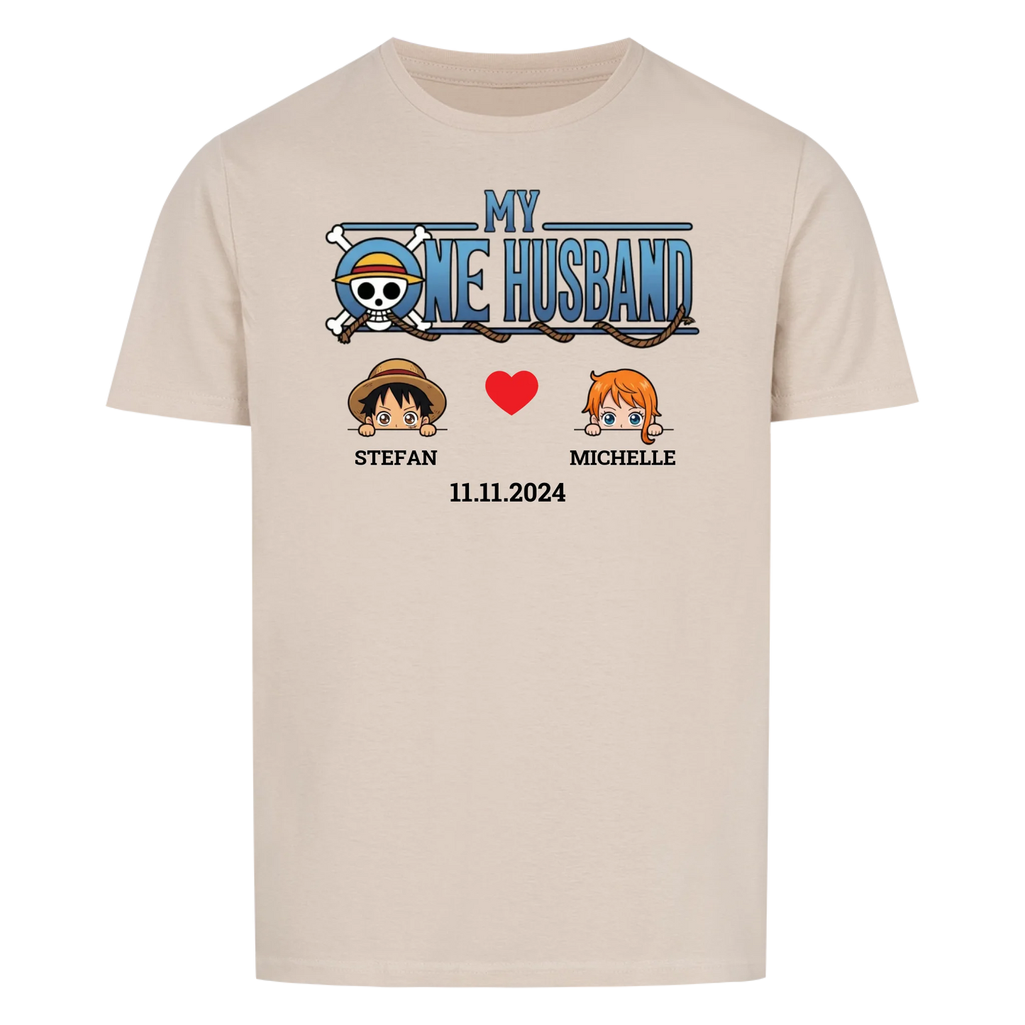 My One Husband - T-Shirt (Personalisierbar mit Datum)