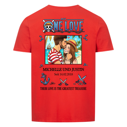 My One Love Upload 1 – Personalisierbares Geschenk für Paare (Rückendruck)
