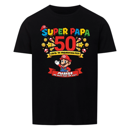 Super Papa BDay - Personalisierbares Geschenk zum Geburtstag für Papa