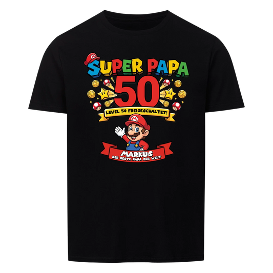 Super Papa BDay - Personalisierbares Geschenk zum Geburtstag für Papa