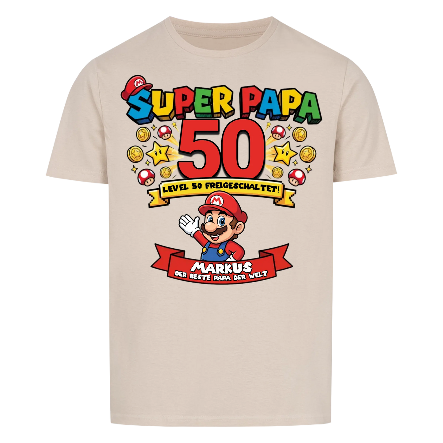 Super Papa BDay - Personalisierbares Geschenk zum Geburtstag für Papa