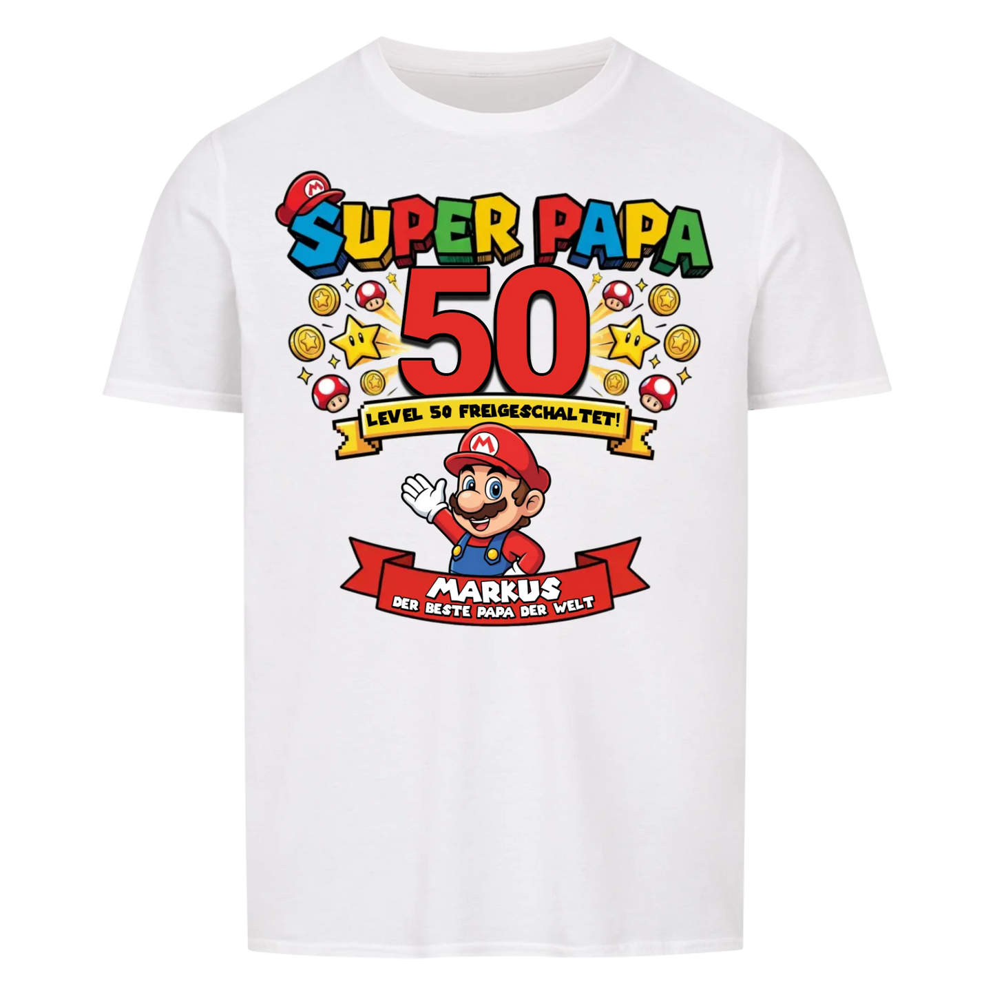 Super Papa BDay - Personalisierbares Geschenk zum Geburtstag für Papa