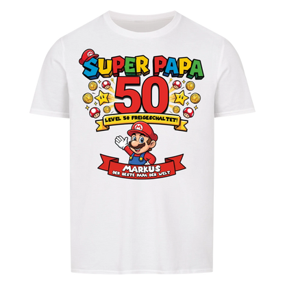 Super Papa BDay - Personalisierbares Geschenk zum Geburtstag für Papa