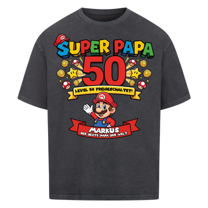 Super Papa BDay - Personalisierbares Geschenk zum Geburtstag für Papa