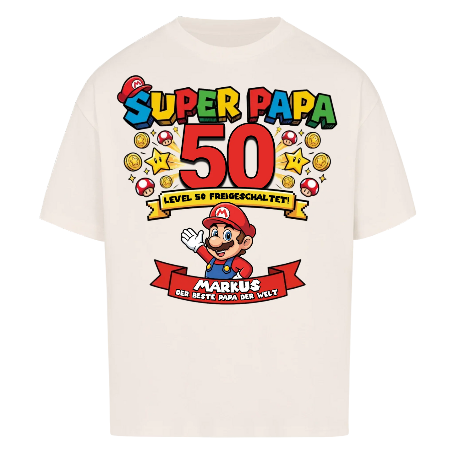 Super Papa BDay - Personalisierbares Geschenk zum Geburtstag für Papa