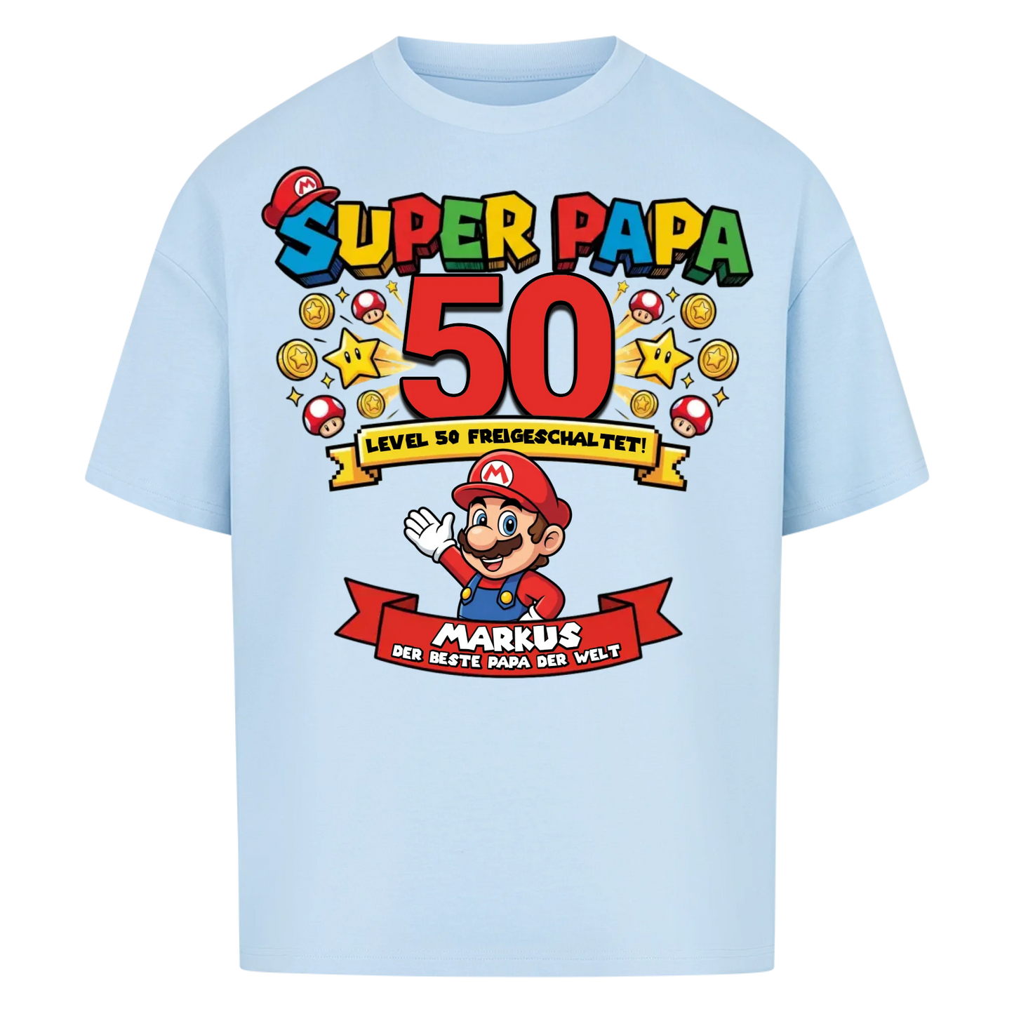 Super Papa BDay - Personalisierbares Geschenk zum Geburtstag für Papa
