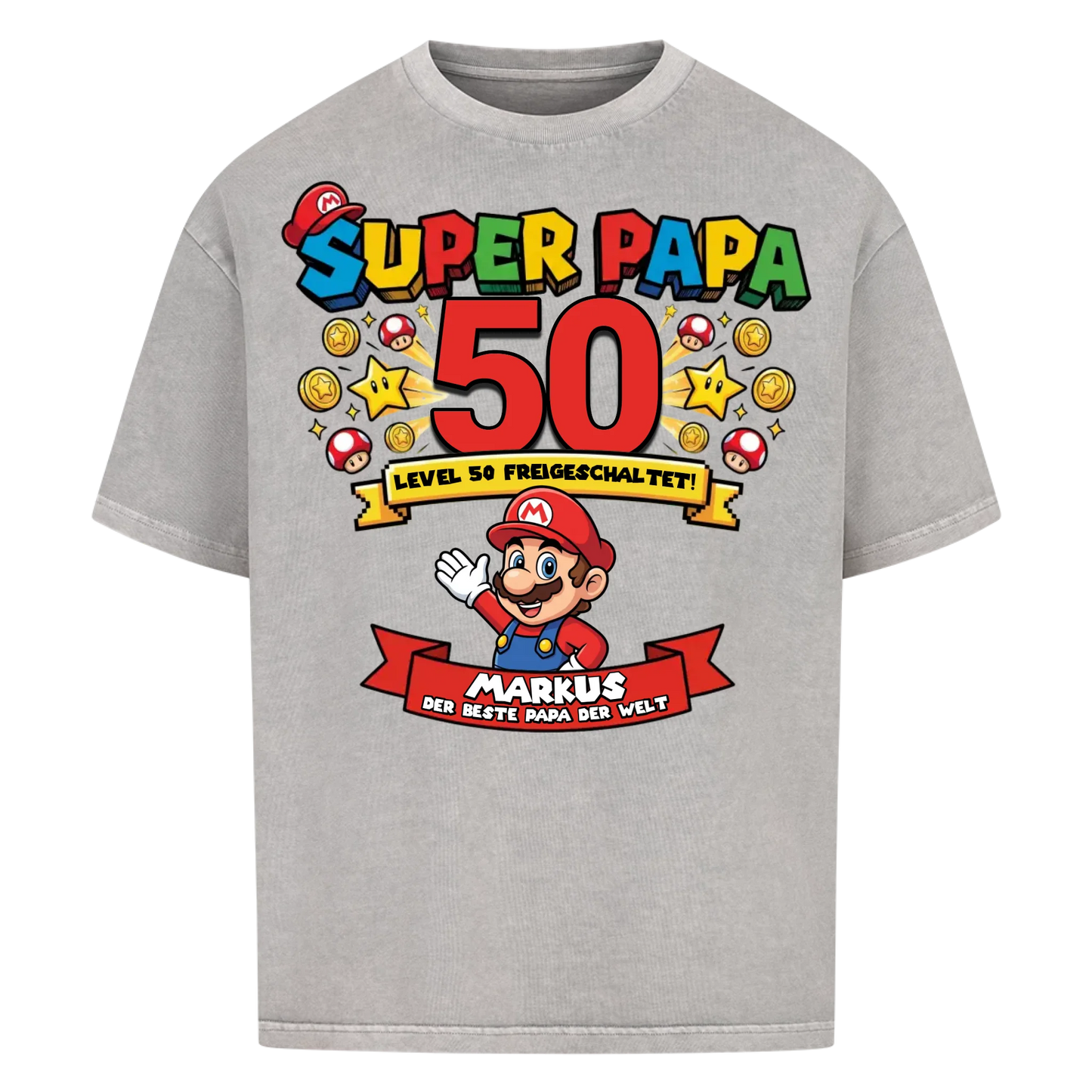 Super Papa BDay - Personalisierbares Geschenk zum Geburtstag für Papa