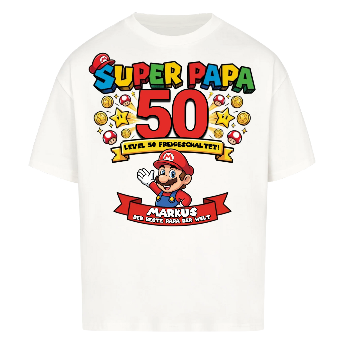 Super Papa BDay - Personalisierbares Geschenk zum Geburtstag für Papa