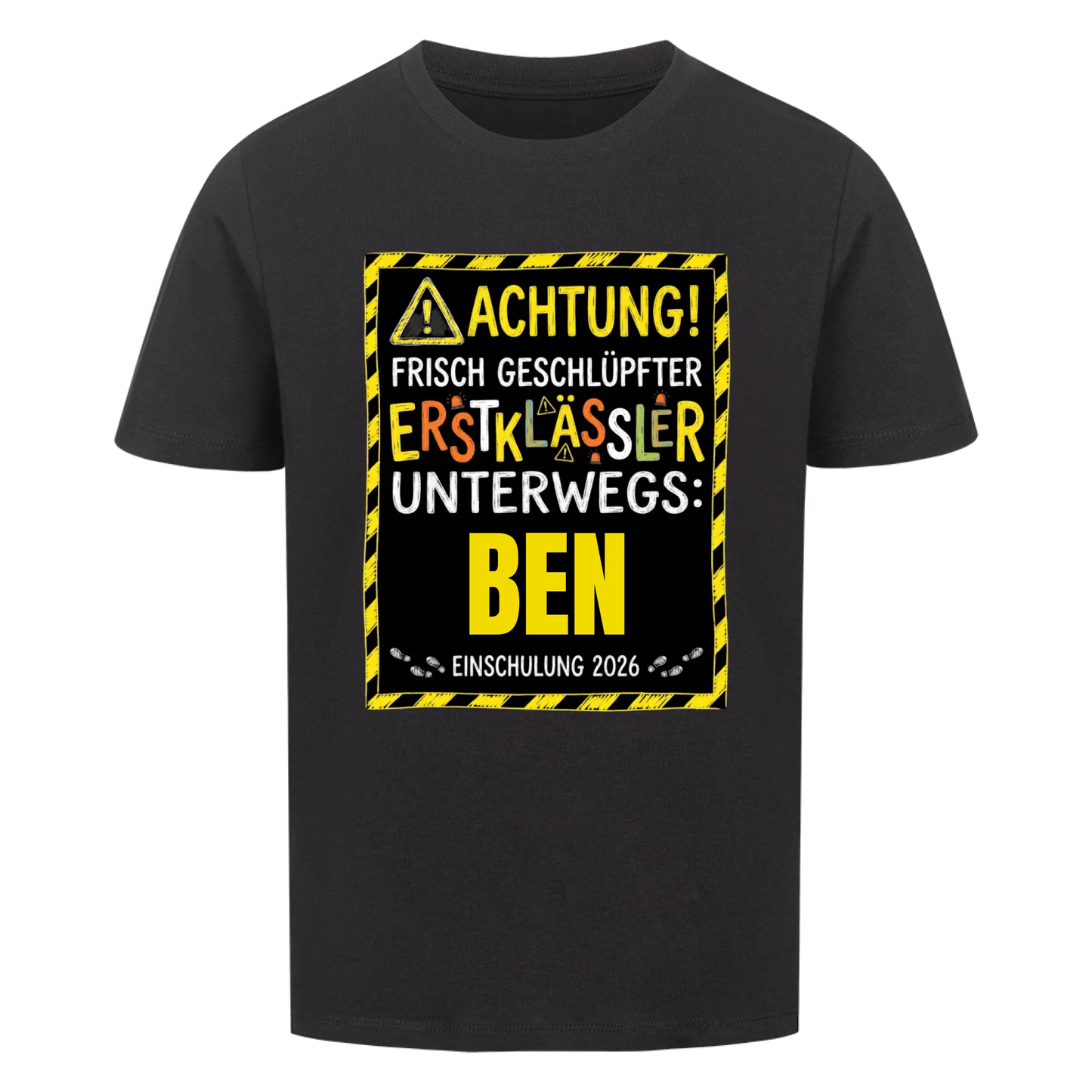 Achtung - Kinder T-Shirt zur Einschulung