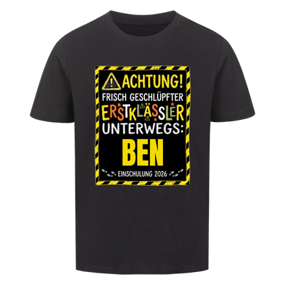 Achtung - Kinder T-Shirt zur Einschulung