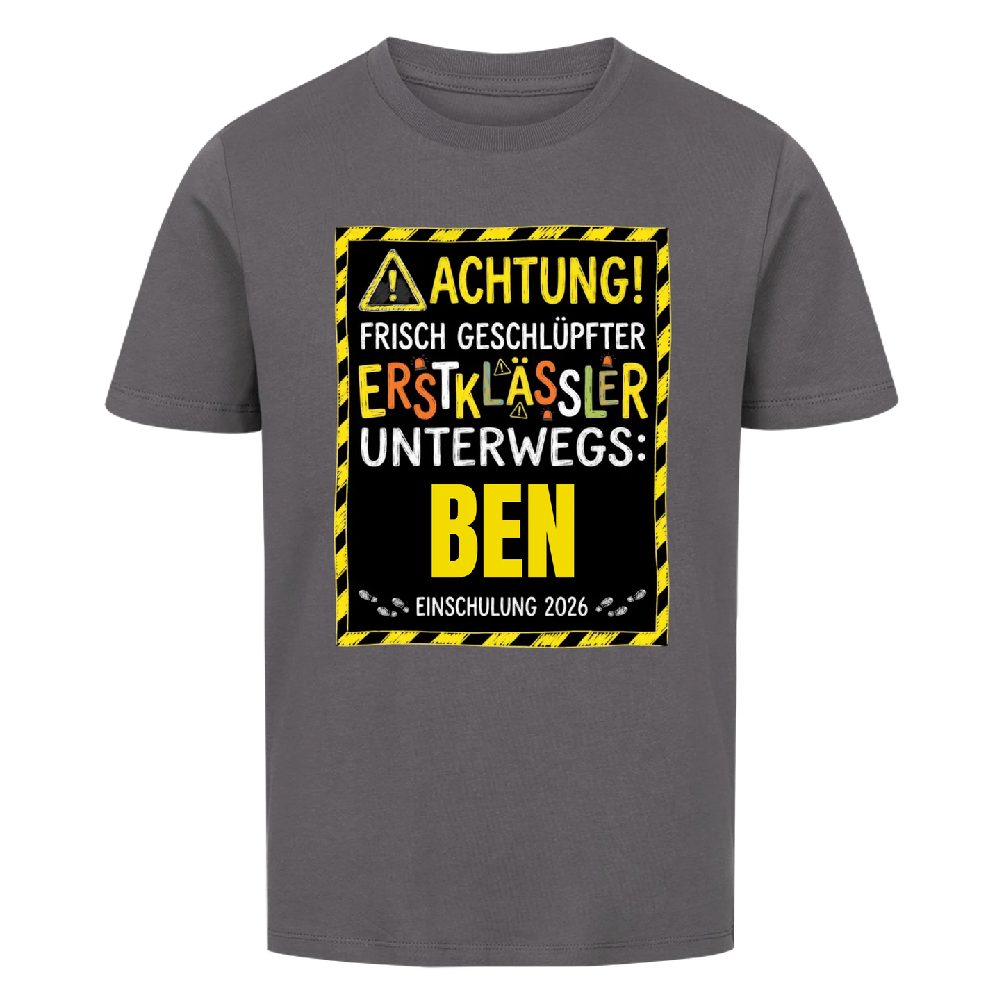 Achtung - Kinder T-Shirt zur Einschulung