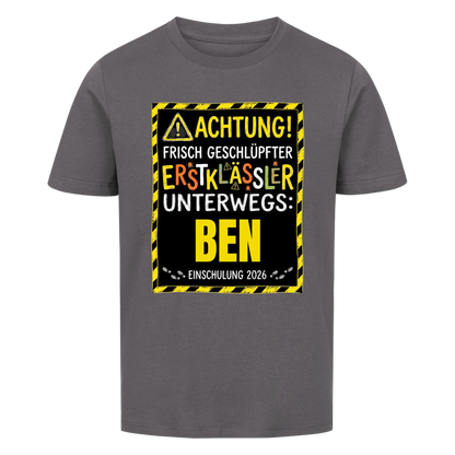 Achtung - Kinder T-Shirt zur Einschulung