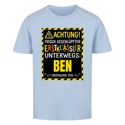 Achtung - Kinder T-Shirt zur Einschulung