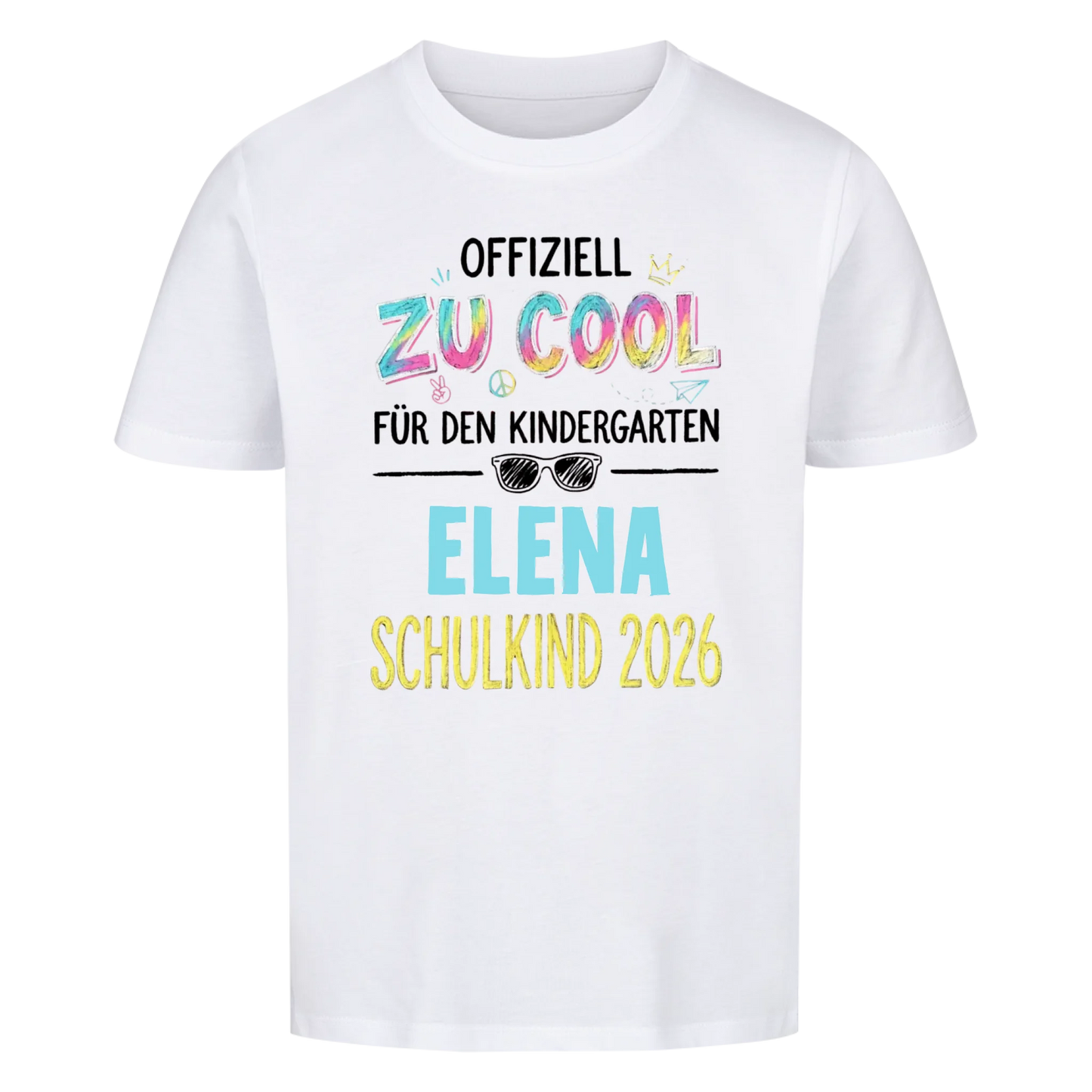 Zu Cool - Kinder T-Shirt zur Einschulung