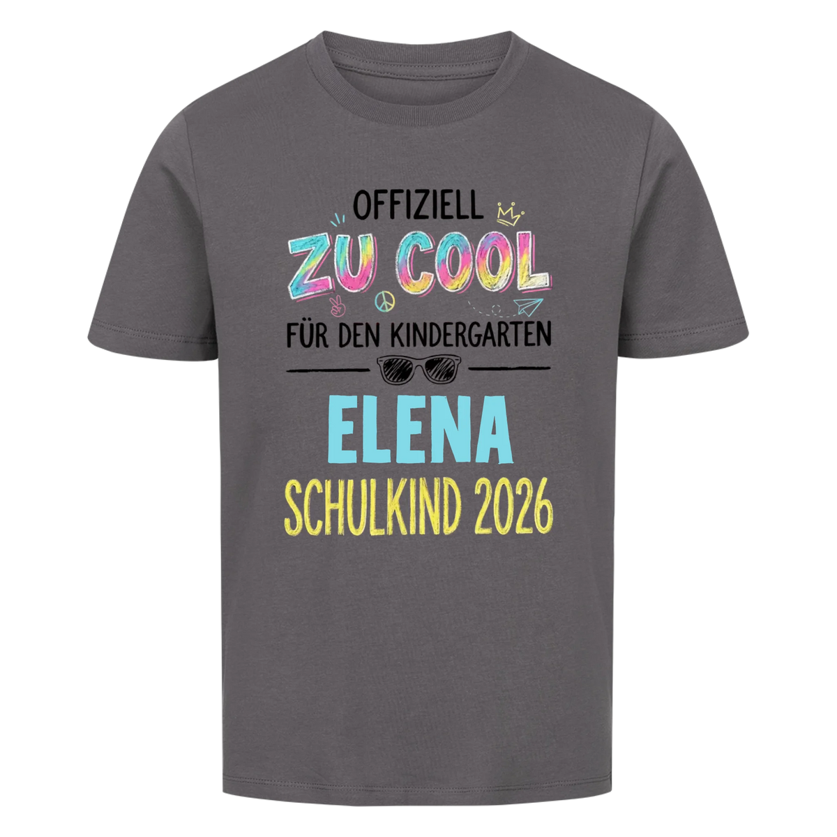 Zu Cool - Kinder T-Shirt zur Einschulung