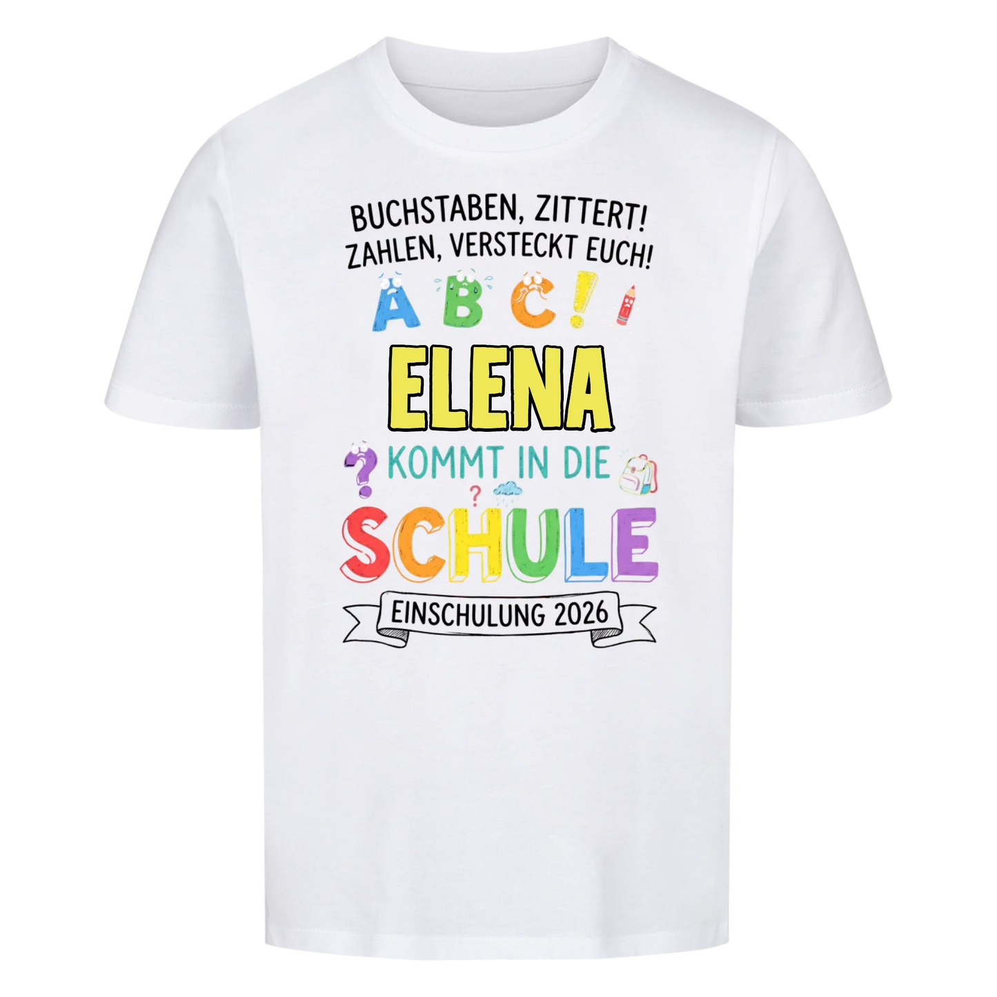 Zittern - Kinder T-Shirt zur Einschulung