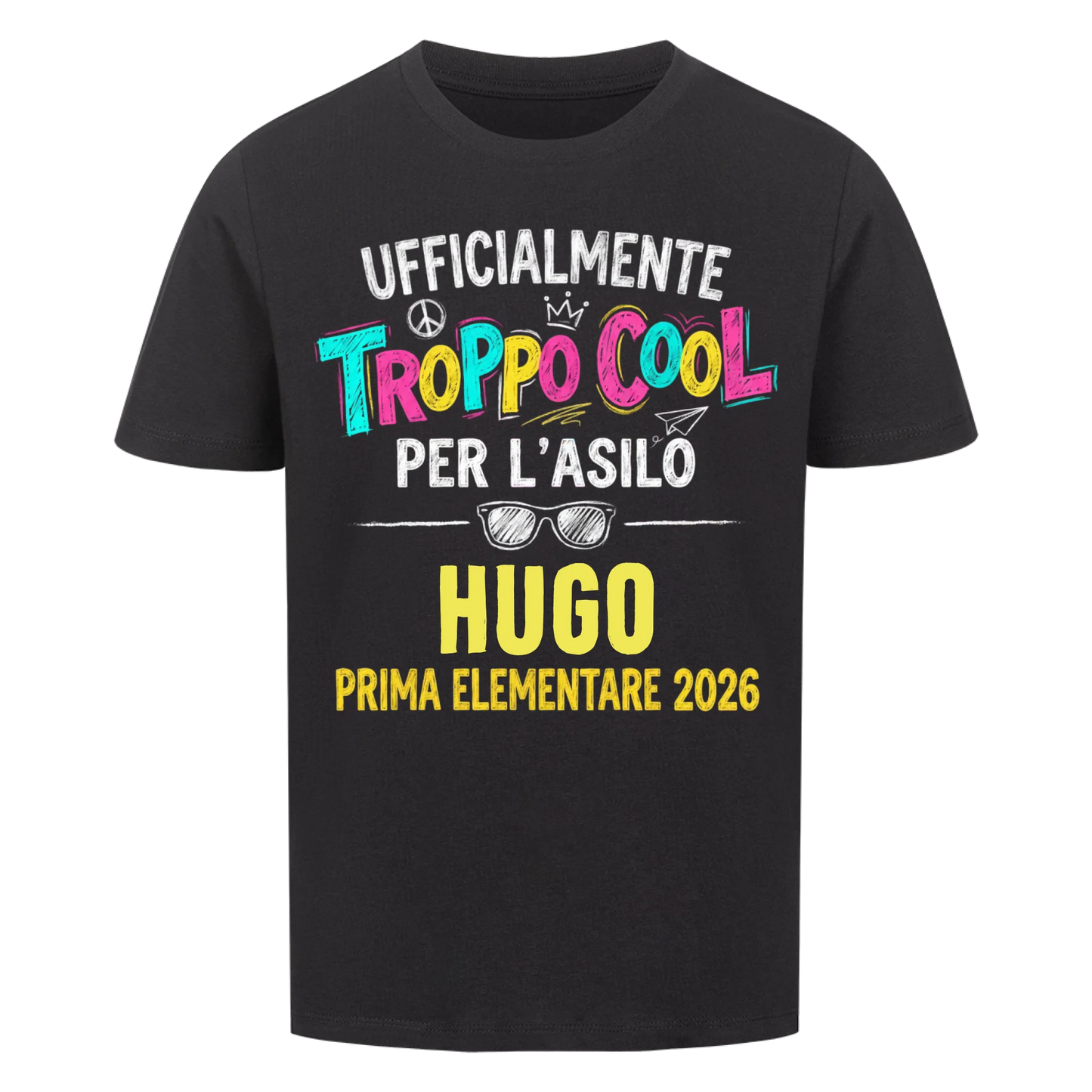 Troppo Cool - Maglietta per bambini per il primo giorno di scuola