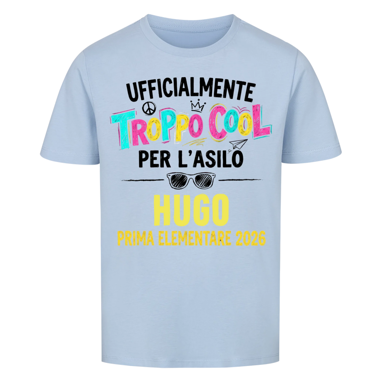 Troppo Cool - Maglietta per bambini per il primo giorno di scuola
