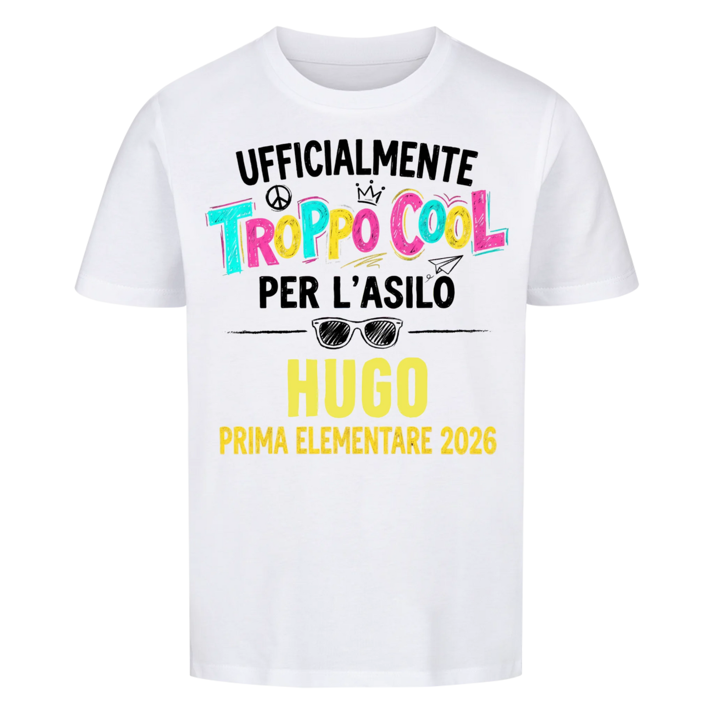 Troppo Cool - Maglietta per bambini per il primo giorno di scuola