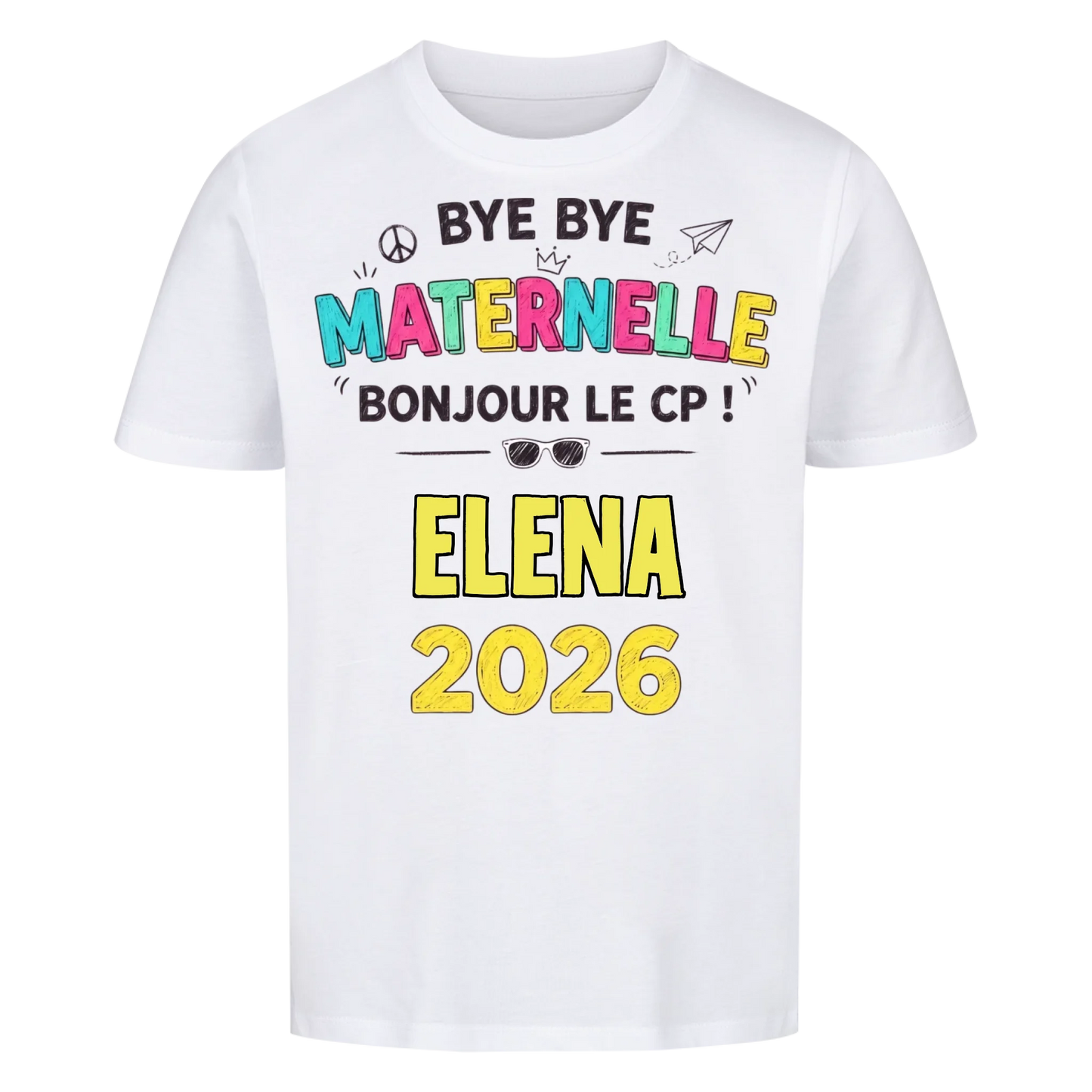 Maternelle - T-shirt pour enfants pour la rentrée scolaire