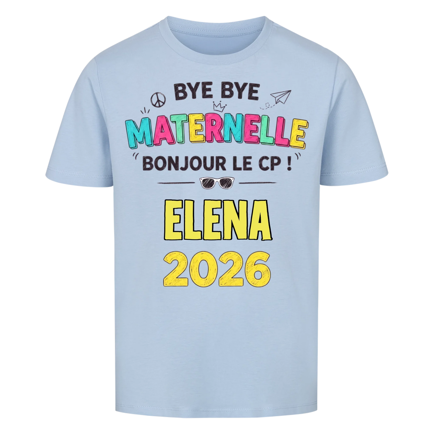 Maternelle - T-shirt pour enfants pour la rentrée scolaire
