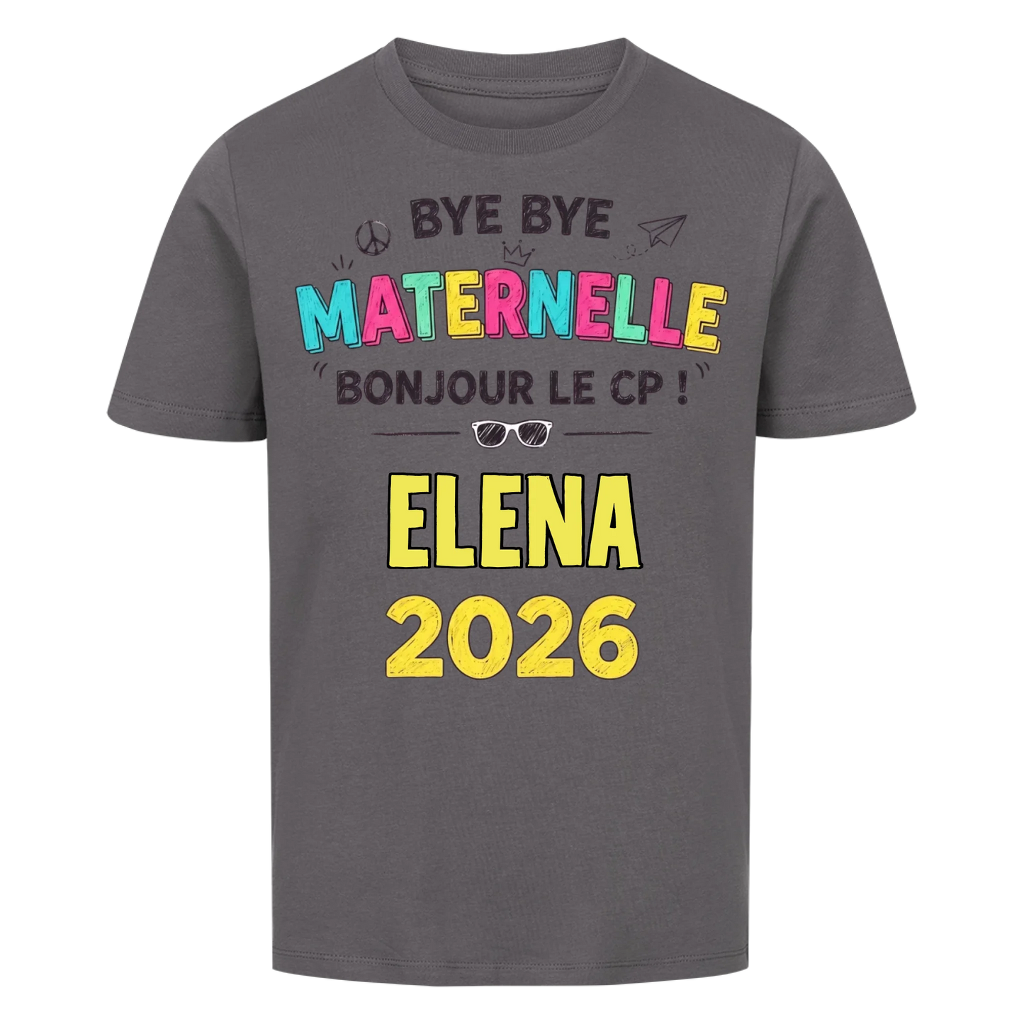 Maternelle - T-shirt pour enfants pour la rentrée scolaire