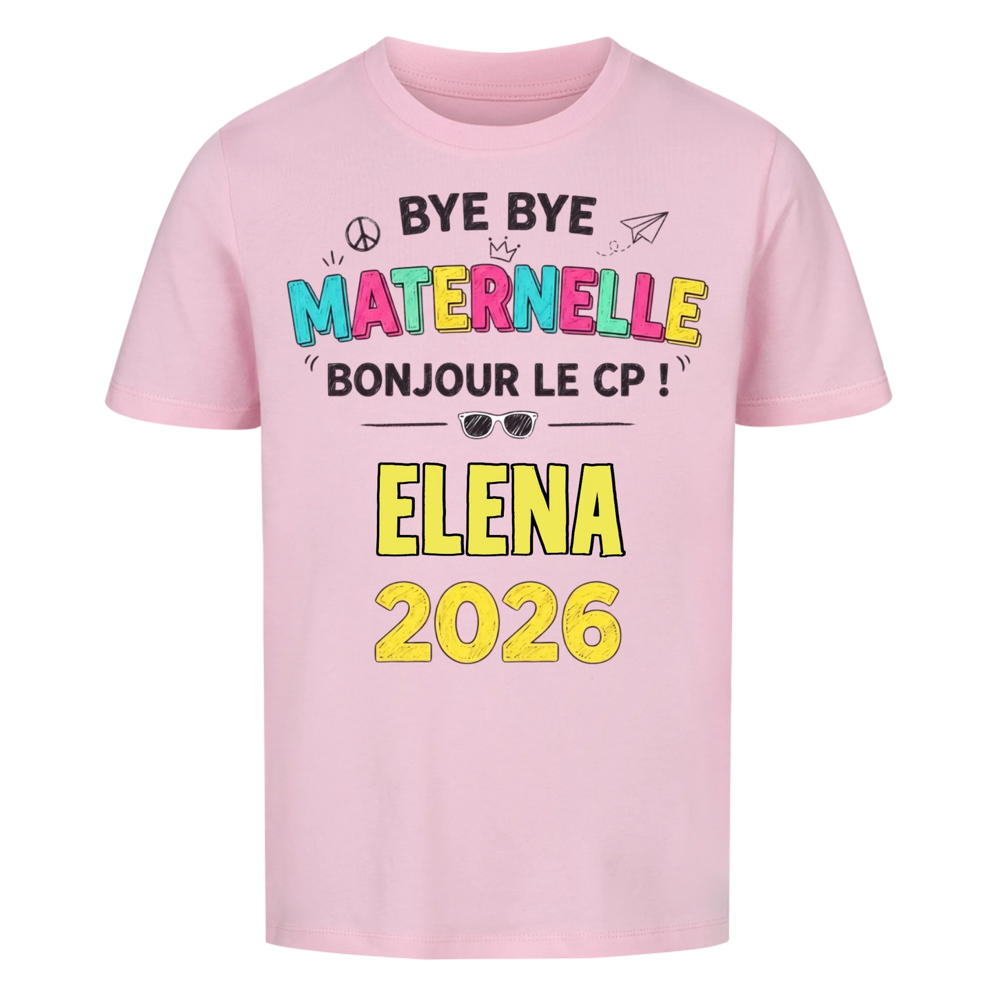 Maternelle - T-shirt pour enfants pour la rentrée scolaire