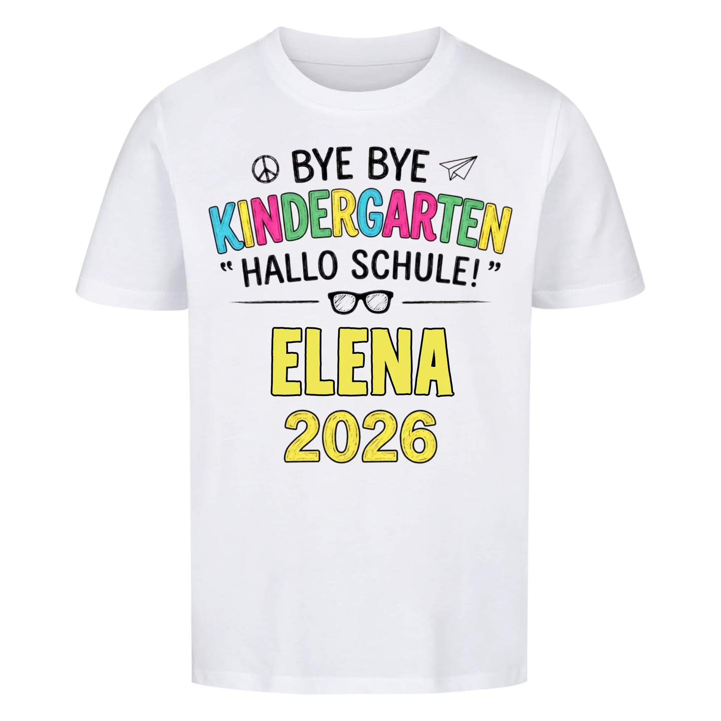 Hallo Schule - Kinder T-Shirt zur Einschulung