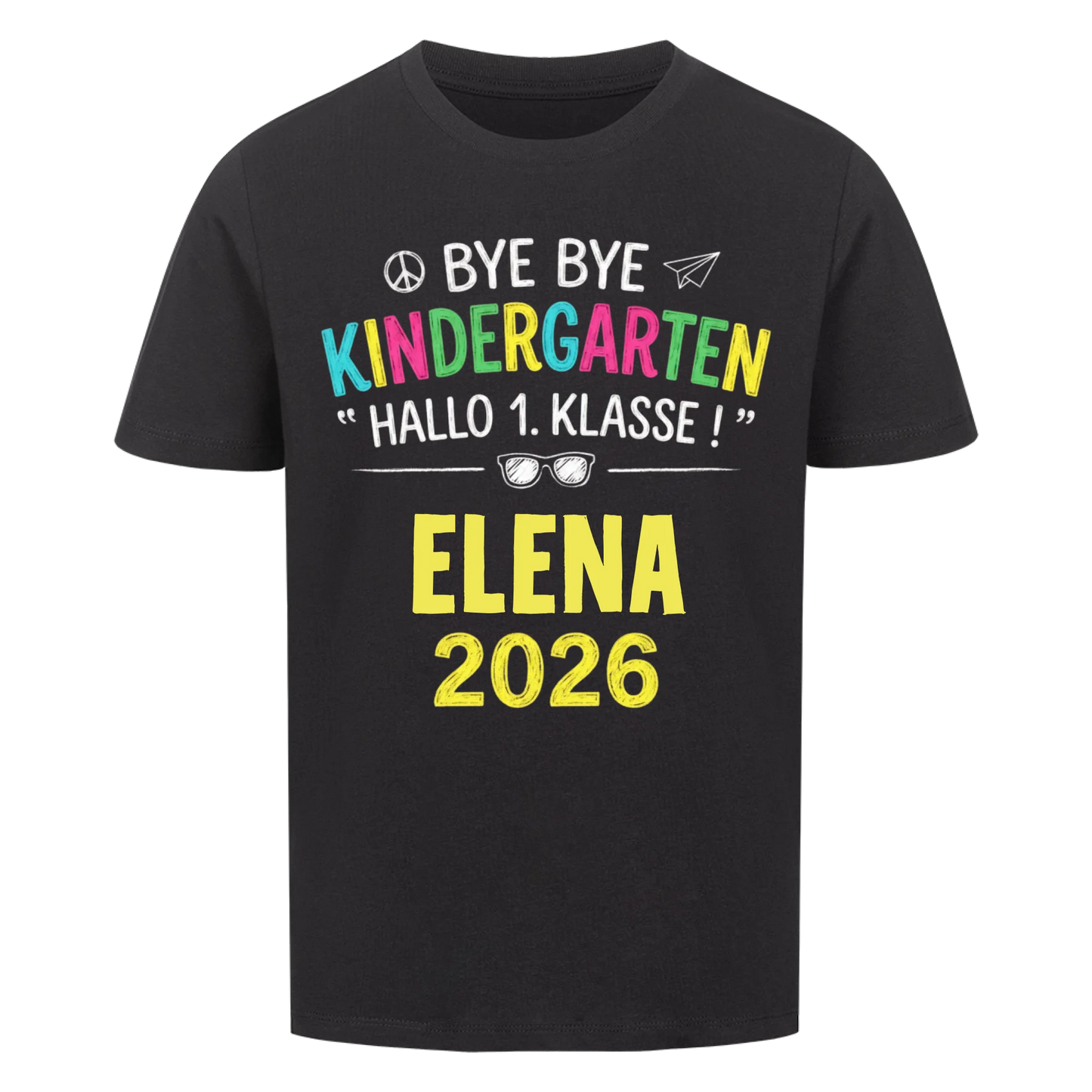 Hallo 1. Klasse - Kinder T-Shirt zur Einschulung
