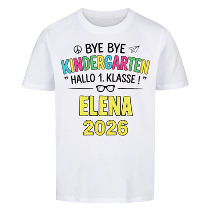 Hallo 1. Klasse - Kinder T-Shirt zur Einschulung