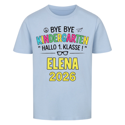 Hallo 1. Klasse - Kinder T-Shirt zur Einschulung