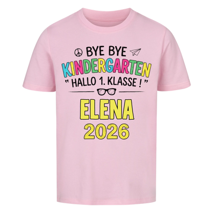 Hallo 1. Klasse - Kinder T-Shirt zur Einschulung